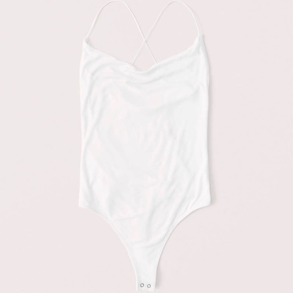 Abercrombie Drapey Cowl Neck Bodysuit